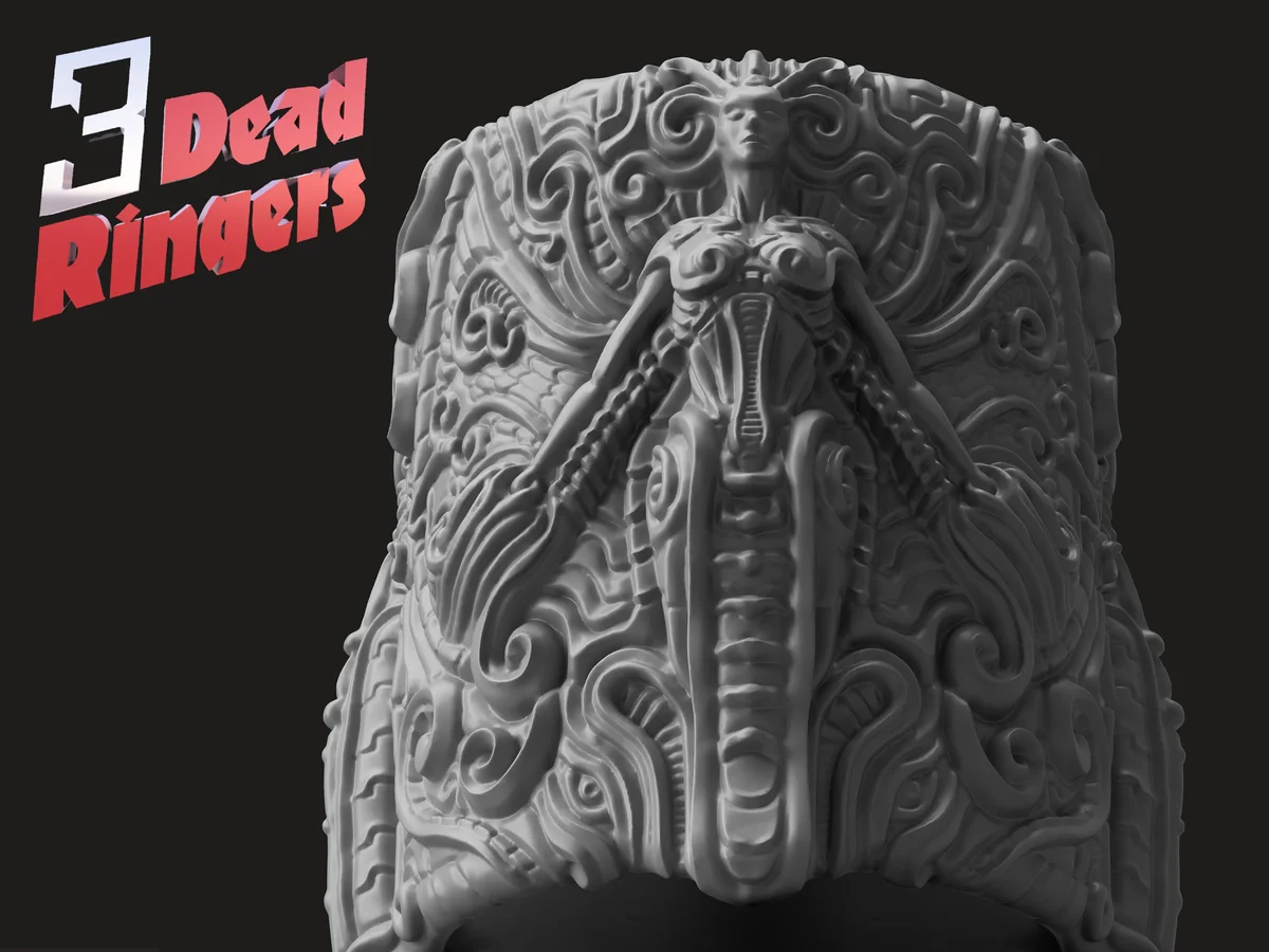 HR Giger Pen Holder Resin Decor - Biomechanical Art Unpainted Resin Bust Kit - 1/8 Scale - 3D Printed Statue Fan Art — 3/8
