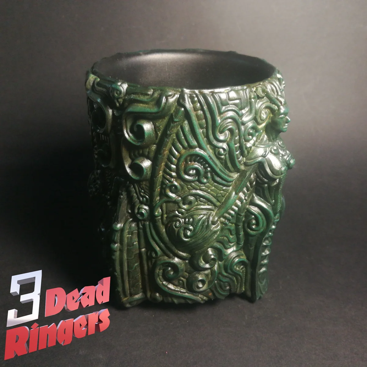 HR Giger Pen Holder Resin Decor - Biomechanical Art Unpainted Resin Bust Kit - 1/8 Scale - 3D Printed Statue Fan Art — 6/8