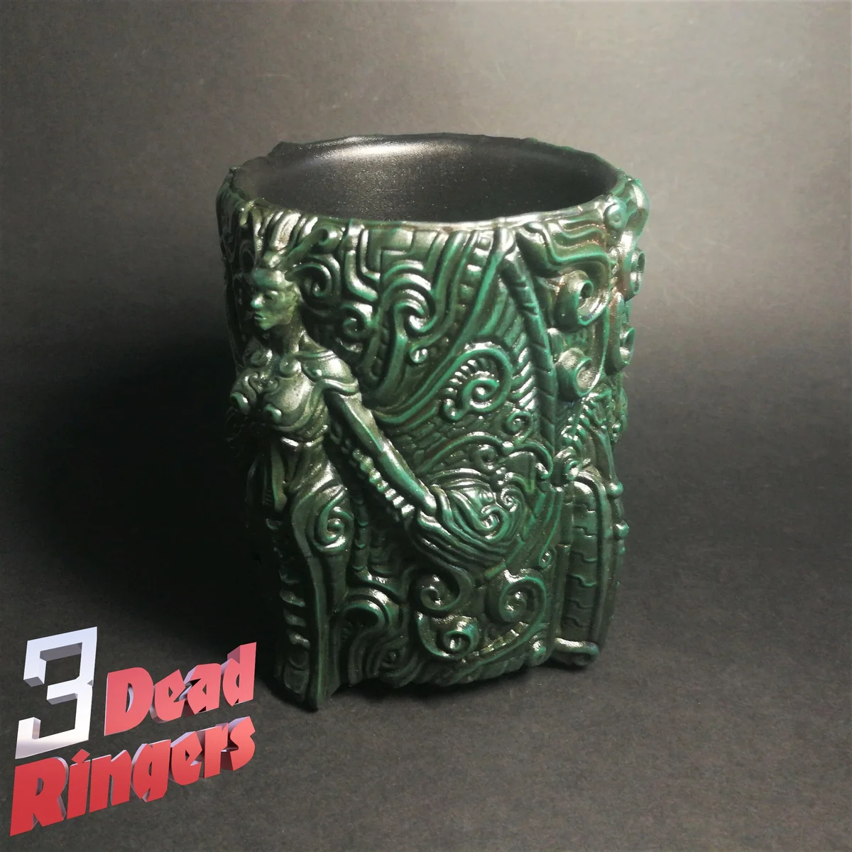 HR Giger Pen Holder Resin Decor - Biomechanical Art Unpainted Resin Bust Kit - 1/8 Scale - 3D Printed Statue Fan Art — 7/8