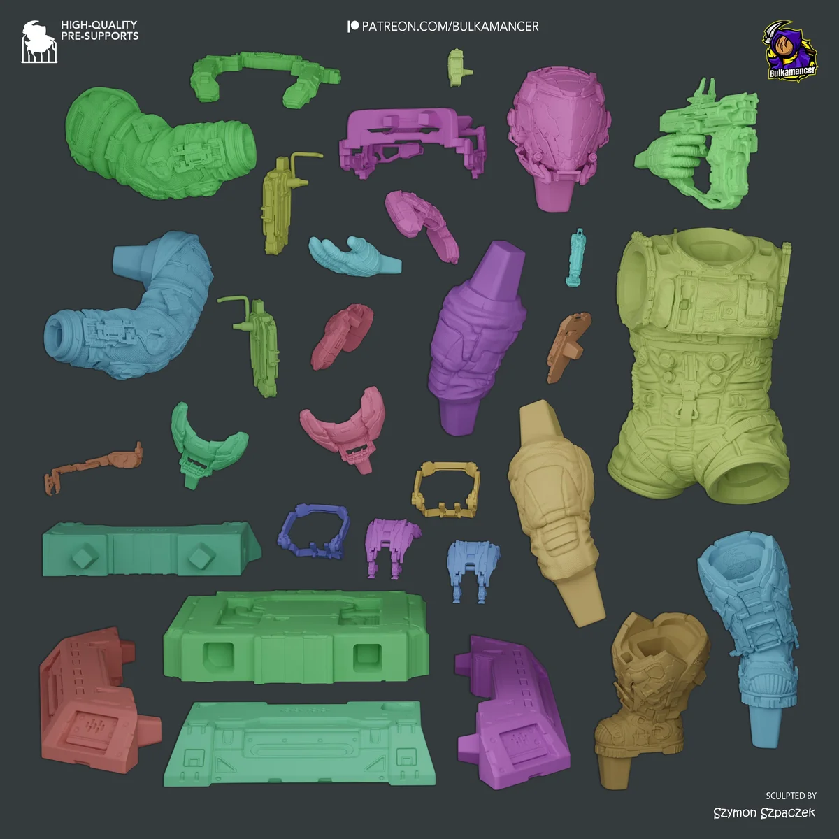 Hugh Space Soldier - Pragmata Unpainted Resin Figurine Kit - 1/8 Scale 258mm 10.2in - 3D Printed Statue Fan Art — 3/10