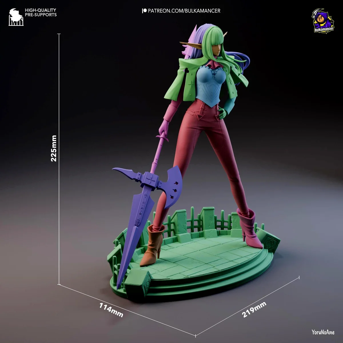 Hulkenberg JRPG Knight - Metaphor ReFantazio Atlus Unpainted Resin Figurine Kit - 1/8 Scale 235mm 9.3in - 3D Printed Statue Fan Art — 2/10