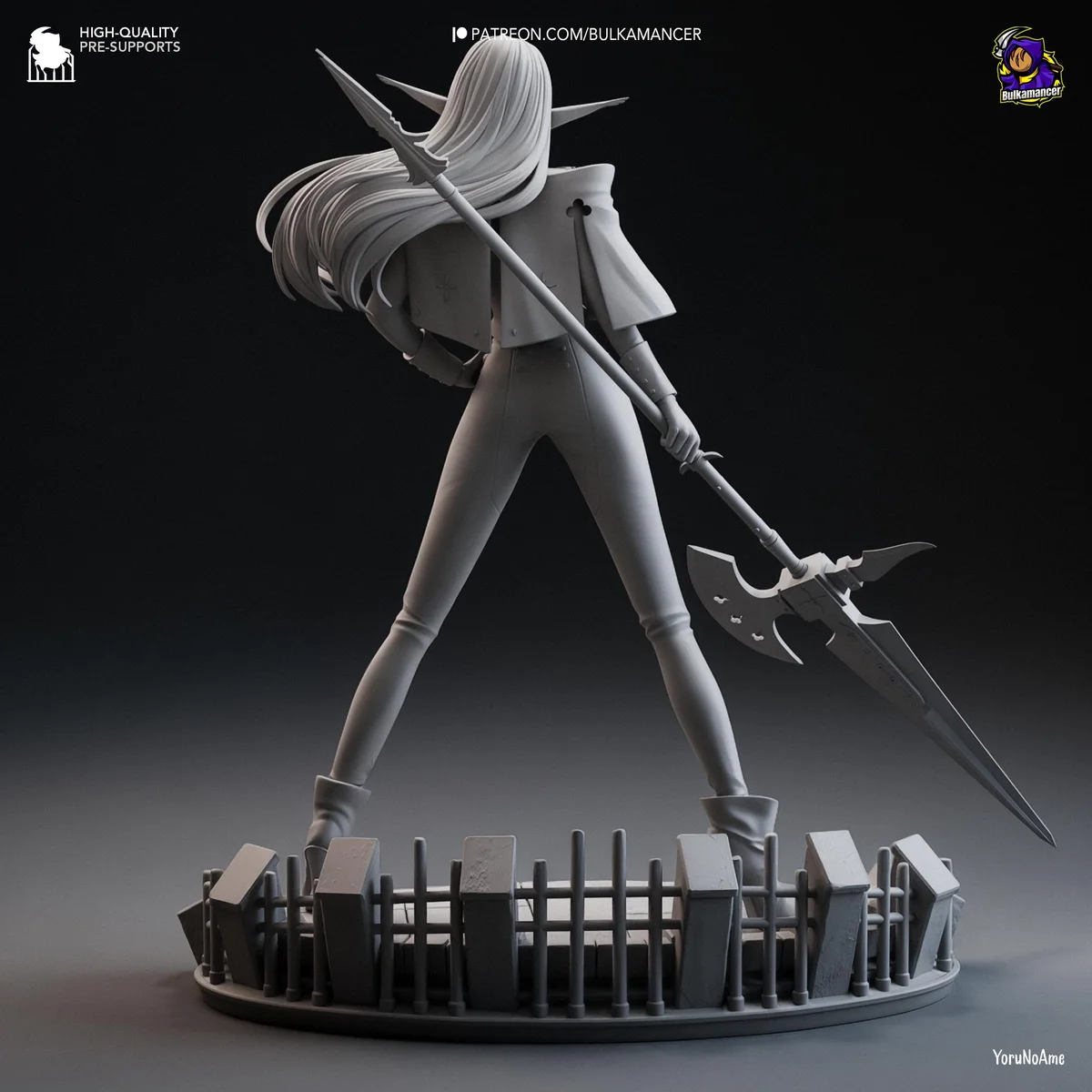 Hulkenberg JRPG Knight - Metaphor ReFantazio Atlus Unpainted Resin Figurine Kit - 1/8 Scale 235mm 9.3in - 3D Printed Statue Fan Art — 10/10