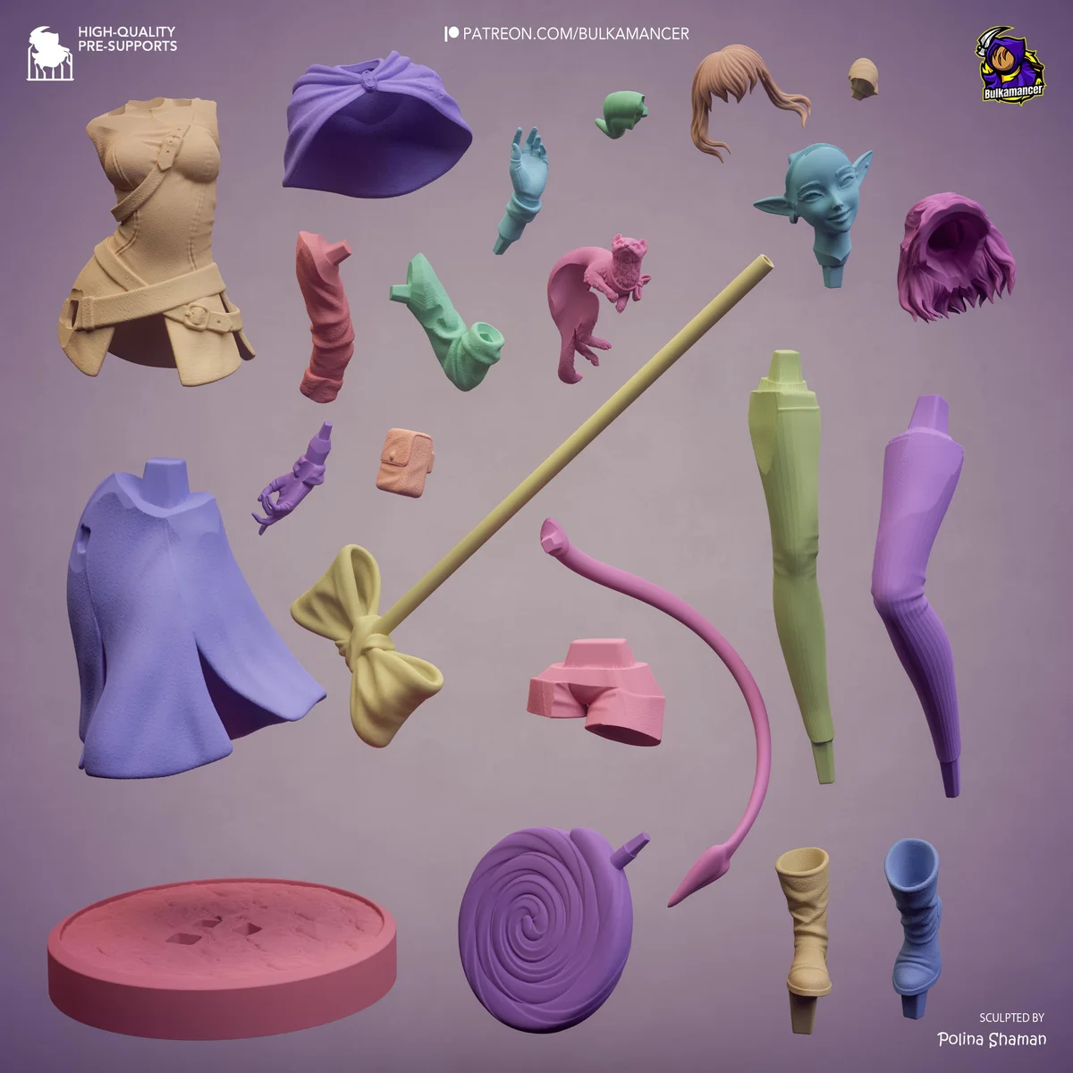 Jester Lavorre Tiefling Cleric - Critical Role The Mighty Nein Unpainted Resin Figurine Kit - 1/8 Scale 228mm 9.0in - 3D Printed Statue — 4/10