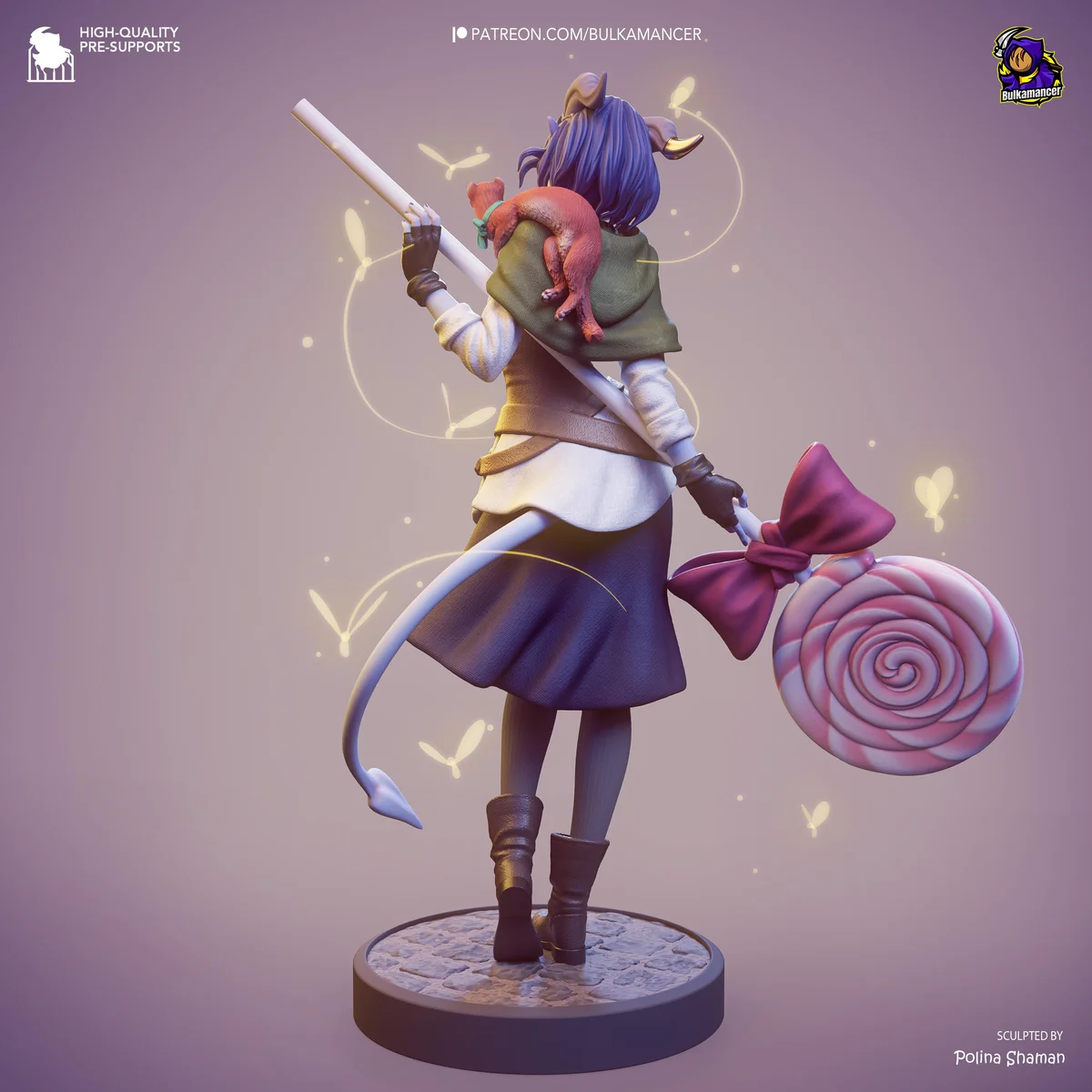 Jester Lavorre Tiefling Cleric - Critical Role The Mighty Nein Unpainted Resin Figurine Kit - 1/8 Scale 228mm 9.0in - 3D Printed Statue — 8/10