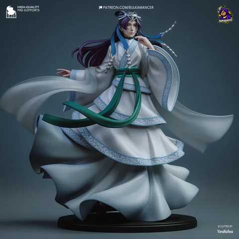 Jinshi Imperial Eunuch Anime - The Apothecary Diaries Unpainted Resin Figurine Kit - 1/8 Scale 258mm 10.2in - 3D Printed Statue Fan Art