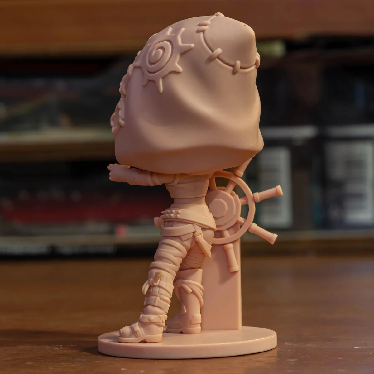 Jinx Chibi Zaun Anarchist Mini - Arcane League of Legends Unpainted Resin Chibi Figurine - 1/8 Scale 97mm 3.8in - 3D Printed Mini Statue — 7/9
