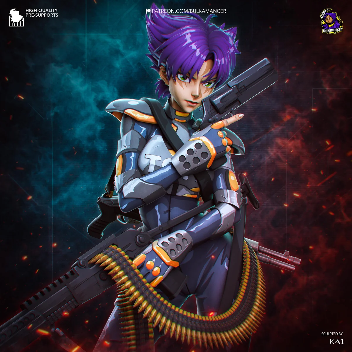 Konoko Anti-Terrorist Operative - Oni Bungie 2001 Unpainted Resin Figurine Kit - 1/8 Scale 224mm 8.8in - 3D Printed Statue Fan Art — 4/10