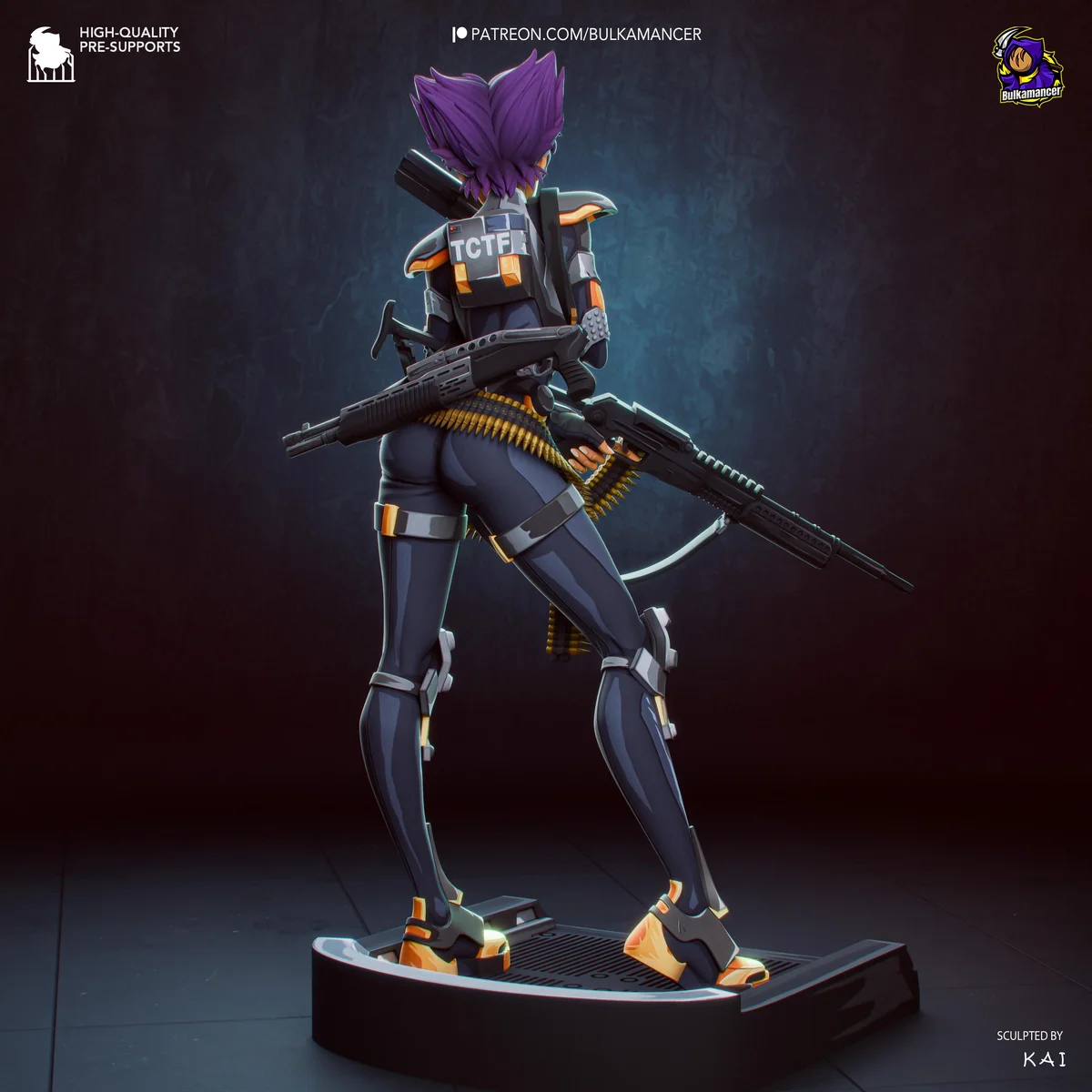 Konoko Anti-Terrorist Operative - Oni Bungie 2001 Unpainted Resin Figurine Kit - 1/8 Scale 224mm 8.8in - 3D Printed Statue Fan Art — 7/10