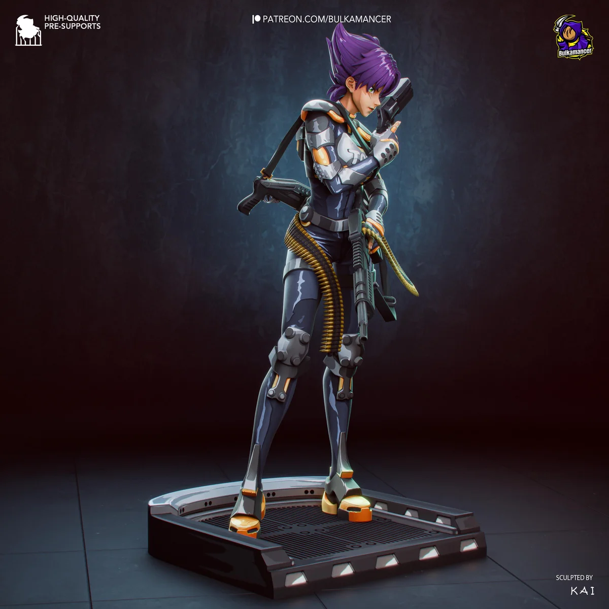 Konoko Anti-Terrorist Operative - Oni Bungie 2001 Unpainted Resin Figurine Kit - 1/8 Scale 224mm 8.8in - 3D Printed Statue Fan Art — 9/10
