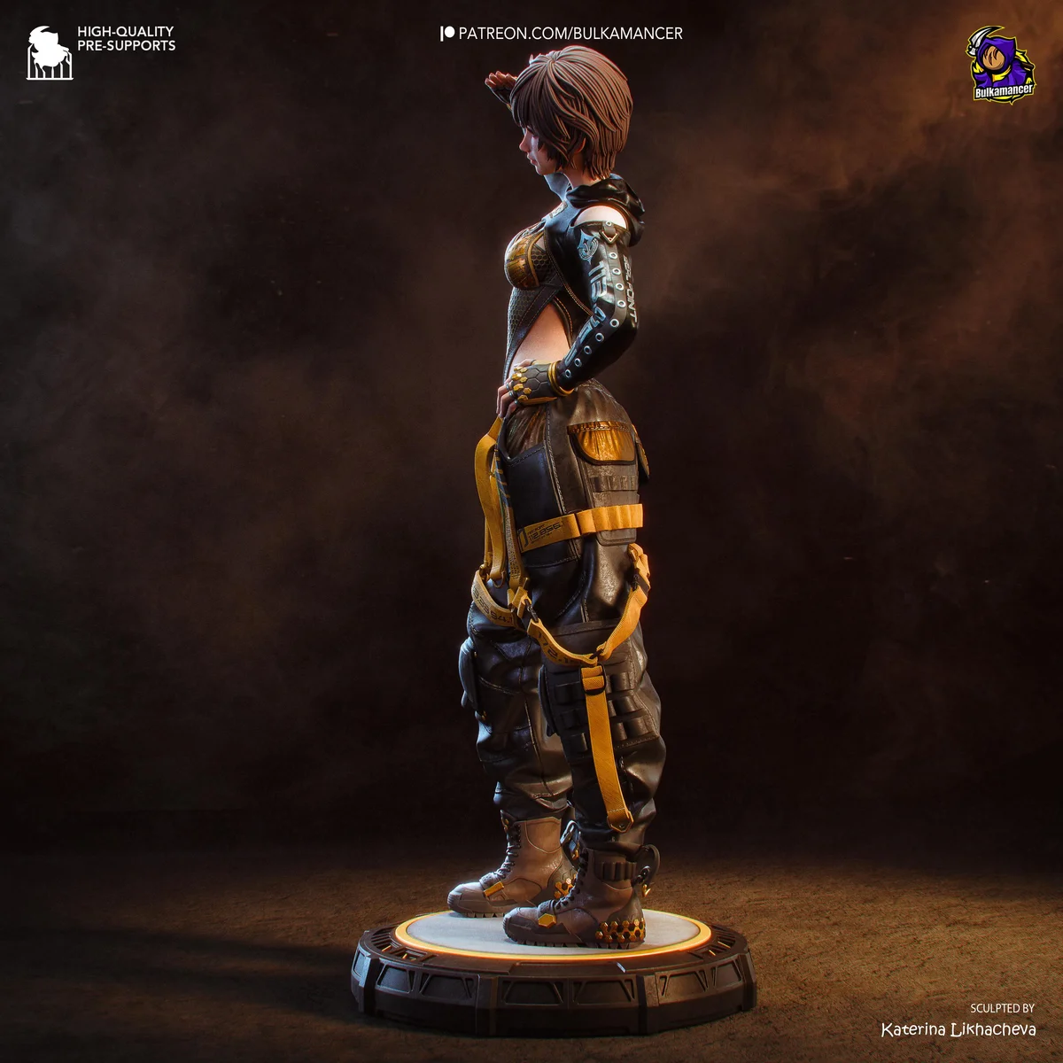 Lily Sci-Fi Warrior - Stellar Blade Unpainted Resin Figurine Kit - 1/8 Scale 205mm 8.1in - 3D Printed Statue Fan Art — 6/10
