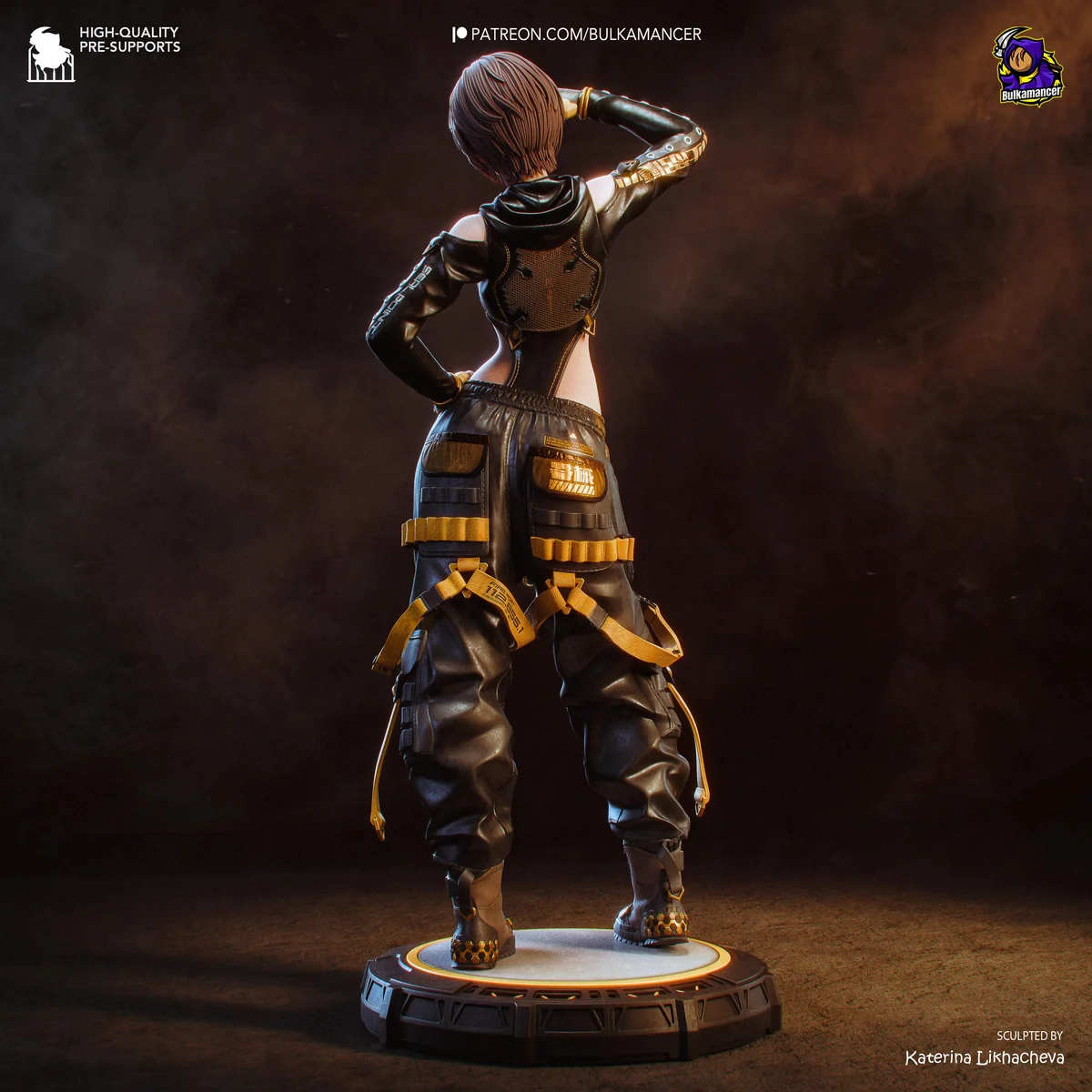 Lily Sci-Fi Warrior - Stellar Blade Unpainted Resin Figurine Kit - 1/8 Scale 205mm 8.1in - 3D Printed Statue Fan Art — 7/10
