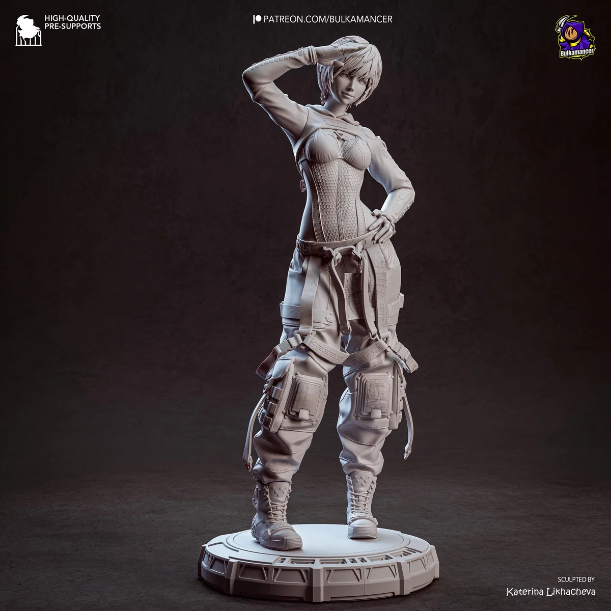Lily Sci-Fi Warrior - Stellar Blade Unpainted Resin Figurine Kit - 1/8 Scale 205mm 8.1in - 3D Printed Statue Fan Art — 10/10