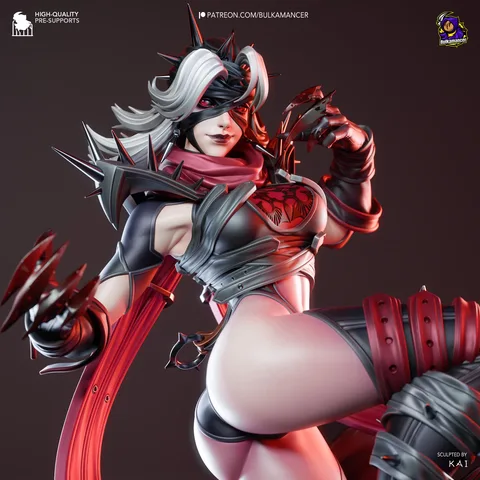 Malice Villain Comics - Marvel Rivals Unpainted Resin Figurine Kit - 1/8 Scale 210mm 8.3in - 3D Printed Statue Fan Art