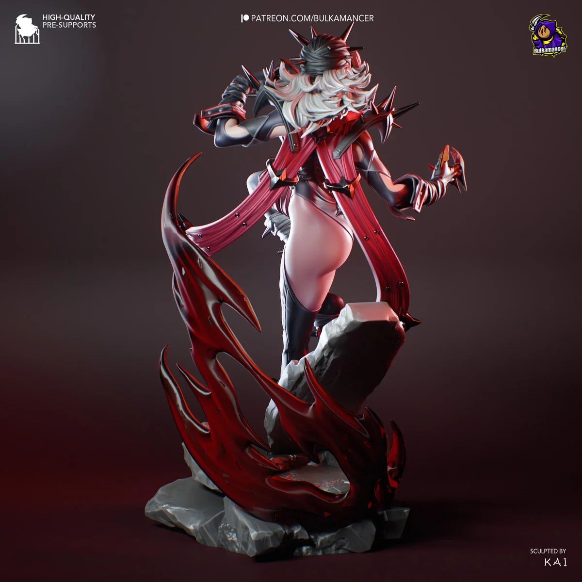 Malice Villain Comics - Marvel Rivals Unpainted Resin Figurine Kit - 1/8 Scale 210mm 8.3in - 3D Printed Statue Fan Art — 6/10