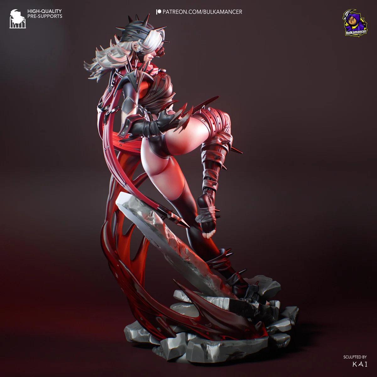 Malice Villain Comics - Marvel Rivals Unpainted Resin Figurine Kit - 1/8 Scale 210mm 8.3in - 3D Printed Statue Fan Art — 7/10