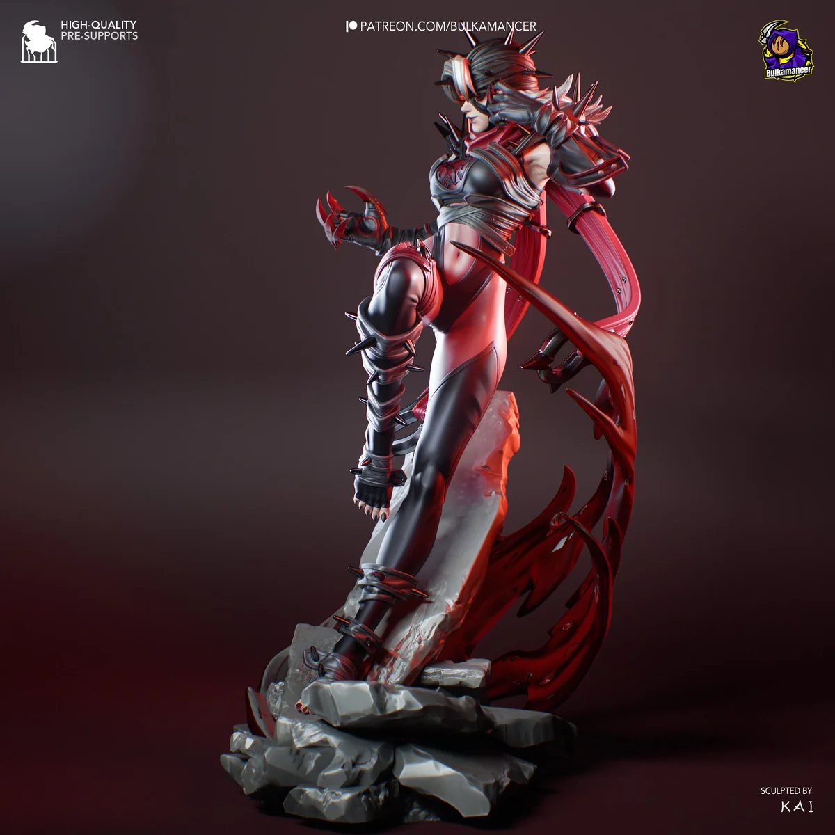 Malice Villain Comics - Marvel Rivals Unpainted Resin Figurine Kit - 1/8 Scale 210mm 8.3in - 3D Printed Statue Fan Art — 8/10