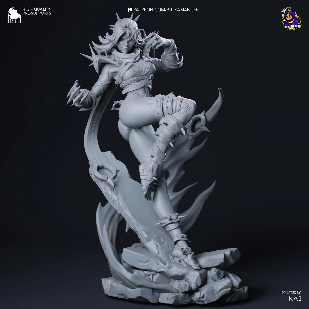Malice Villain Comics - Marvel Rivals Unpainted Resin Figurine Kit - 1/8 Scale 210mm 8.3in - 3D Printed Statue Fan Art — 10/10