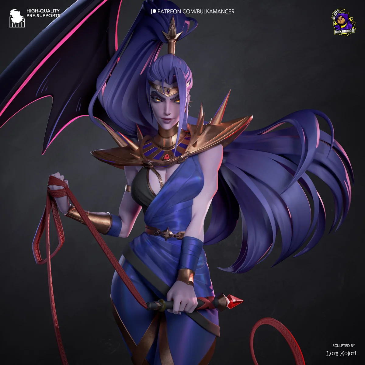 Megaera Fury Underworld - Hades Supergiant Unpainted Resin Figurine Kit - 1/8 Scale 345mm 13.6in - 3D Printed Statue Fan Art — 4/10