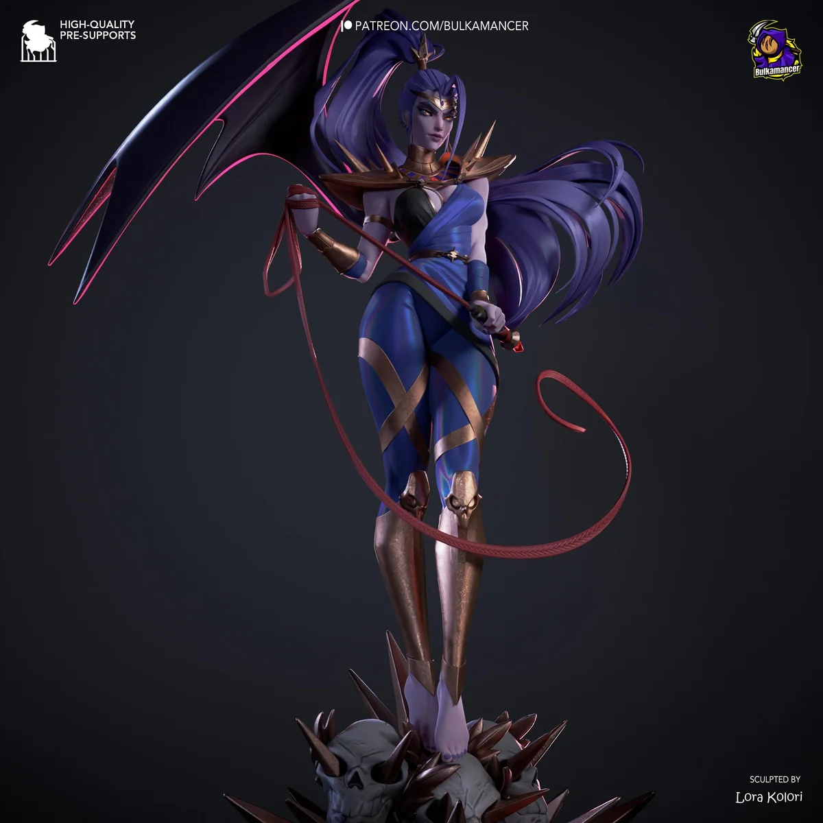 Megaera Fury Underworld - Hades Supergiant Unpainted Resin Figurine Kit - 1/8 Scale 345mm 13.6in - 3D Printed Statue Fan Art — 5/10