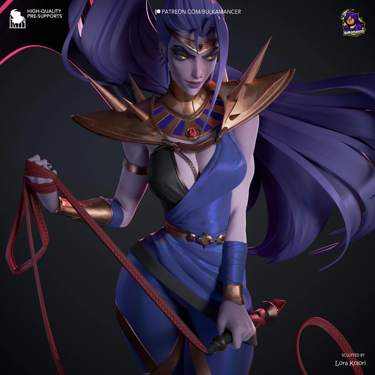 Megaera Fury Underworld - Hades Supergiant Unpainted Resin Figurine Kit - 1/8 Scale 345mm 13.6in - 3D Printed Statue Fan Art — 6/10