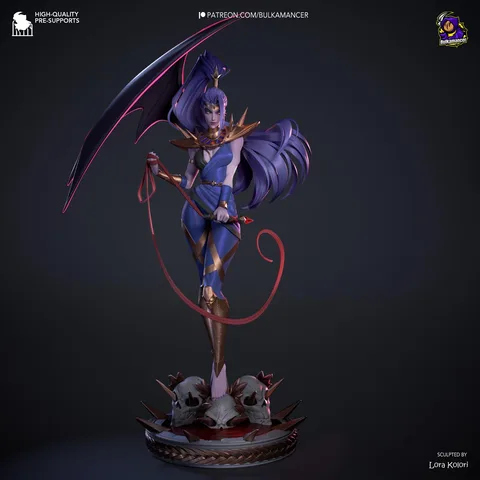 Megaera Fury Underworld - Hades Supergiant Unpainted Resin Figurine Kit - 1/8 Scale 345mm 13.6in - 3D Printed Statue Fan Art