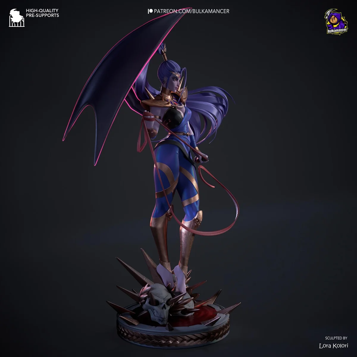 Megaera Fury Underworld - Hades Supergiant Unpainted Resin Figurine Kit - 1/8 Scale 345mm 13.6in - 3D Printed Statue Fan Art — 7/10