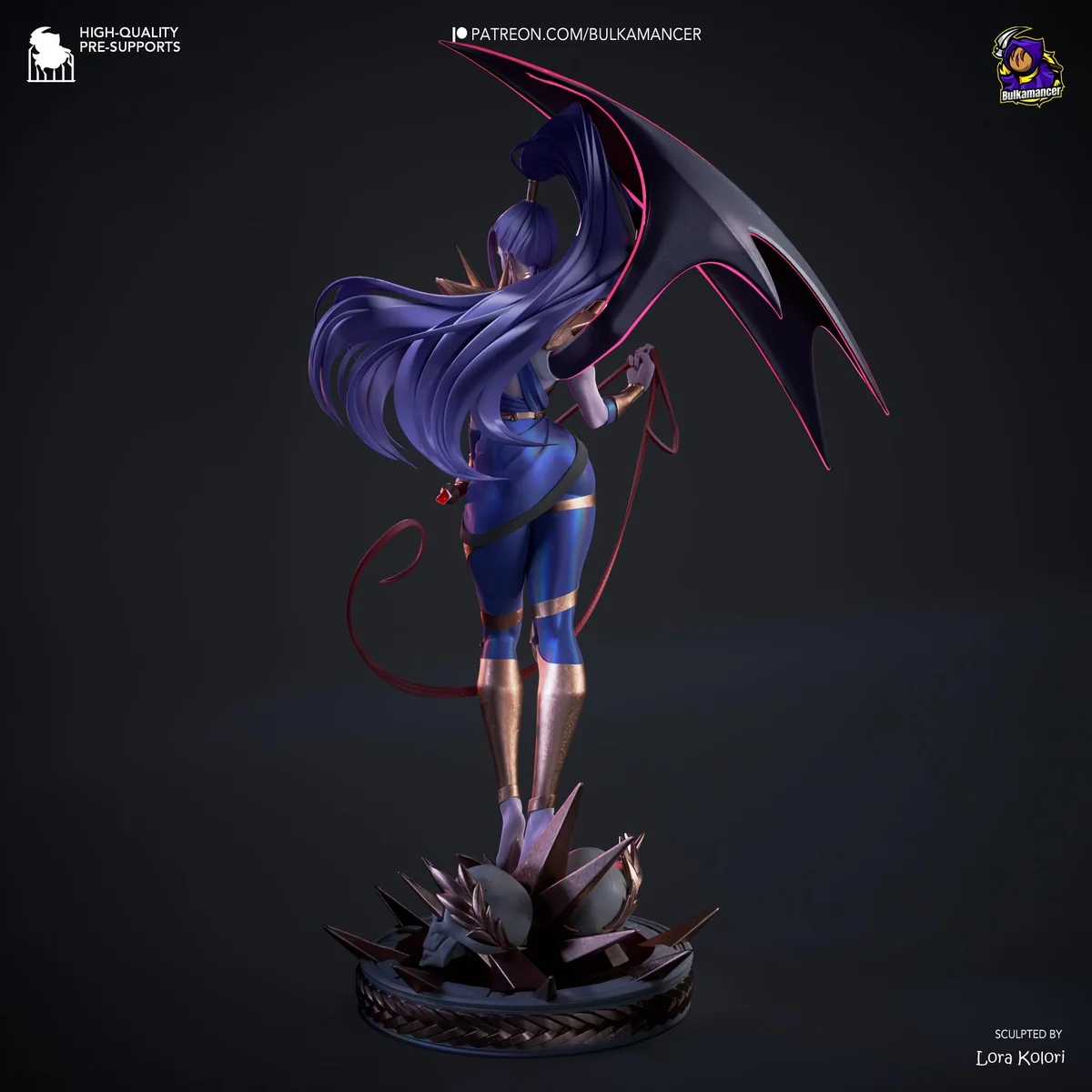 Megaera Fury Underworld - Hades Supergiant Unpainted Resin Figurine Kit - 1/8 Scale 345mm 13.6in - 3D Printed Statue Fan Art — 8/10