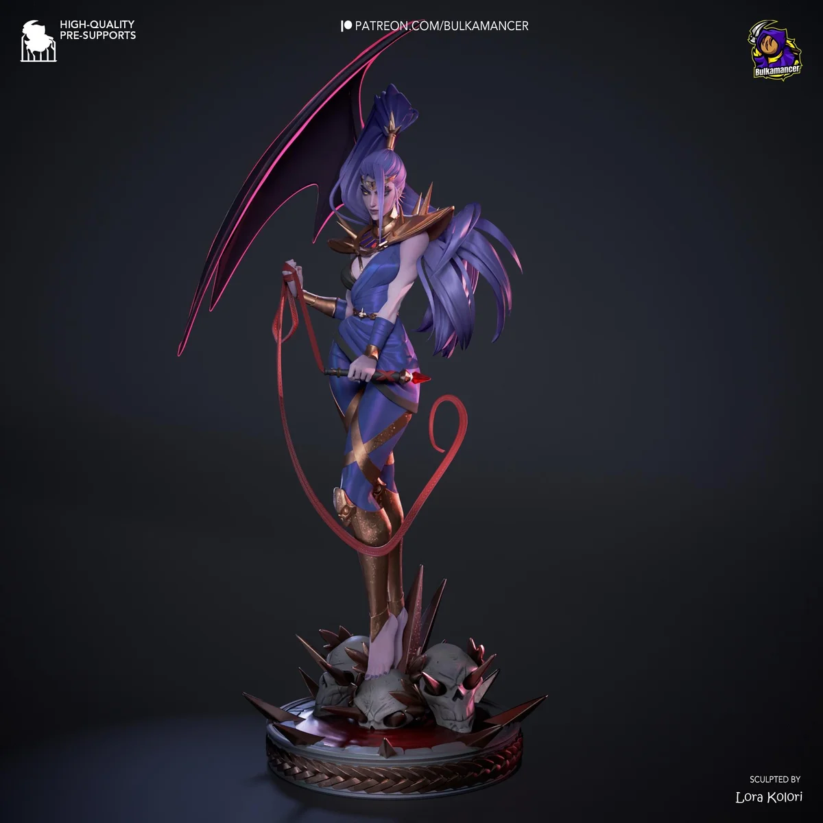 Megaera Fury Underworld - Hades Supergiant Unpainted Resin Figurine Kit - 1/8 Scale 345mm 13.6in - 3D Printed Statue Fan Art — 10/10
