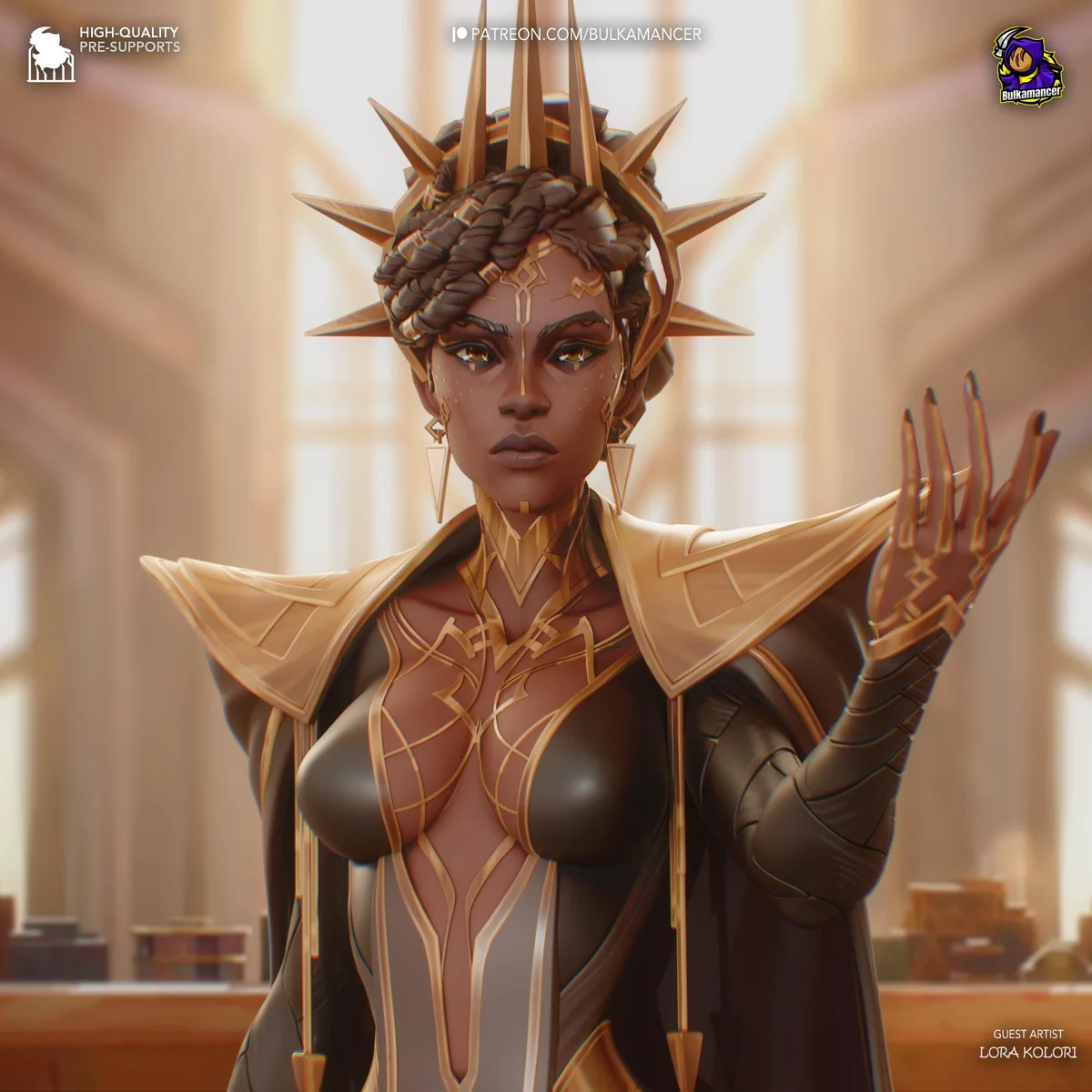 Mel Medarda Piltover Councilor - Arcane League of Legends Netflix Unpainted Resin Figurine Kit - 1/8 Scale 262mm 10.3in - 3D Printed Statue — 3/10