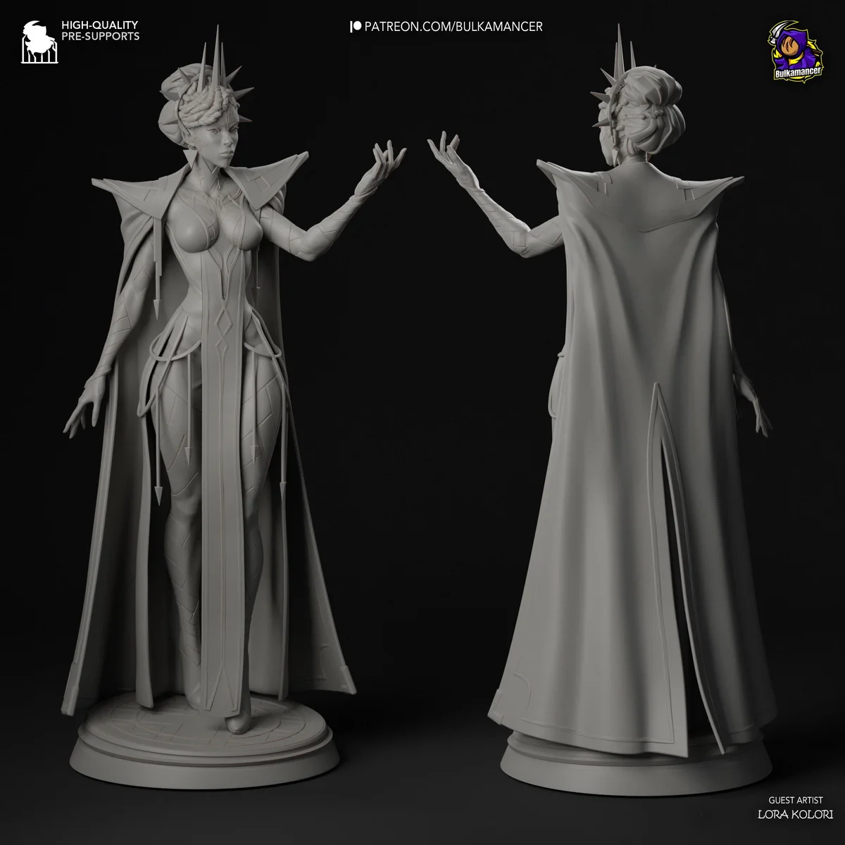 Mel Medarda Piltover Councilor - Arcane League of Legends Netflix Unpainted Resin Figurine Kit - 1/8 Scale 262mm 10.3in - 3D Printed Statue — 7/10
