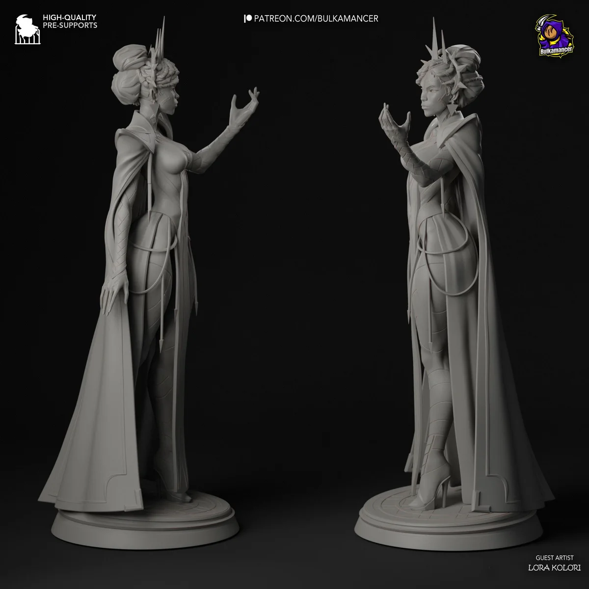 Mel Medarda Piltover Councilor - Arcane League of Legends Netflix Unpainted Resin Figurine Kit - 1/8 Scale 262mm 10.3in - 3D Printed Statue — 8/10