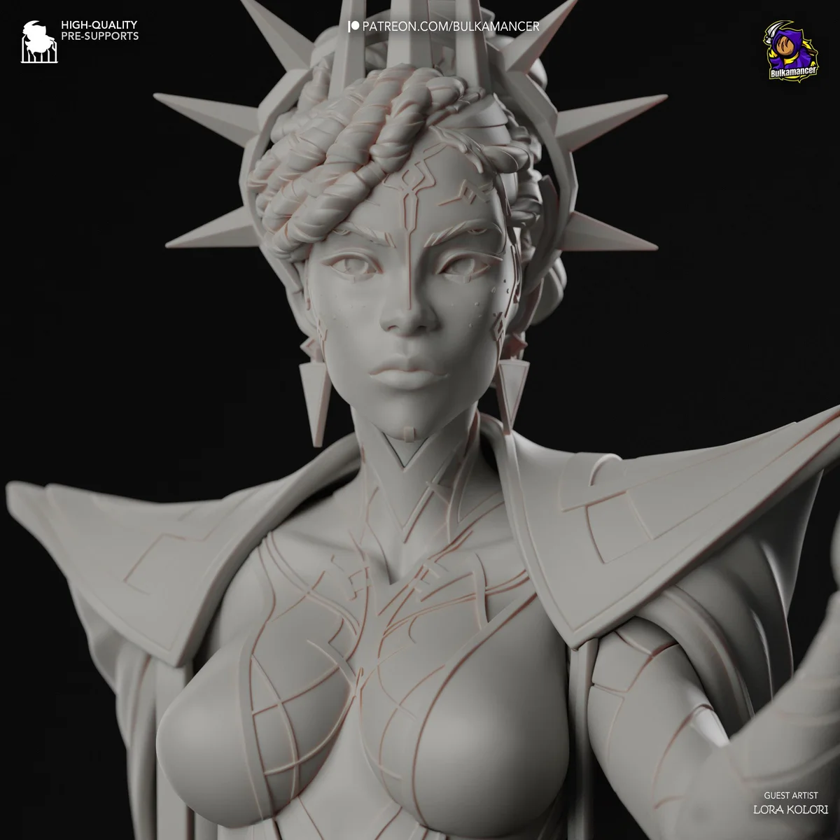 Mel Medarda Piltover Councilor - Arcane League of Legends Netflix Unpainted Resin Figurine Kit - 1/8 Scale 262mm 10.3in - 3D Printed Statue — 10/10
