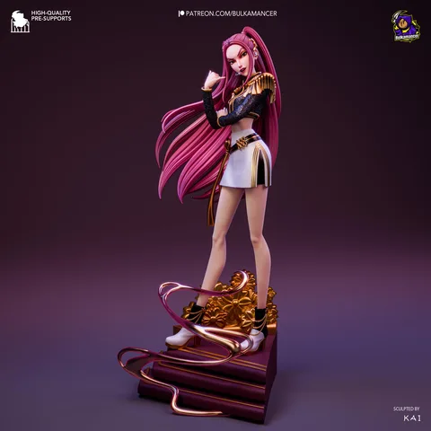 Mira Huntrix Idol - KPop Demon Hunters Netflix Unpainted Resin Figurine Kit - 1/8 Scale 253mm 10.0in - 3D Printed Statue Fan Art