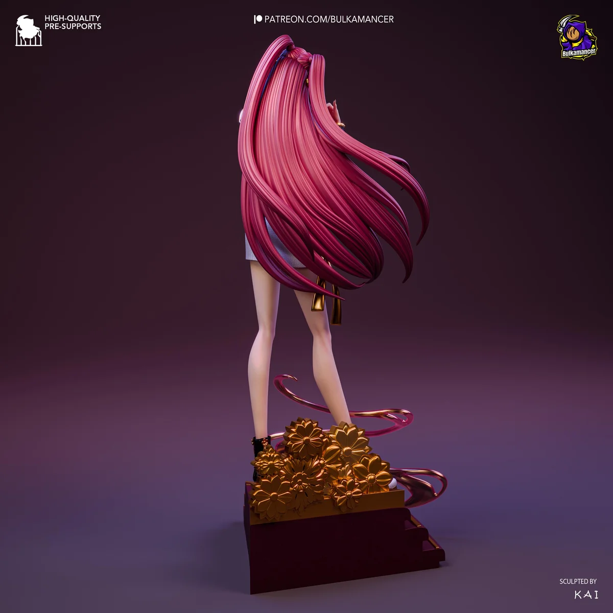 Mira Huntrix Idol - KPop Demon Hunters Netflix Unpainted Resin Figurine Kit - 1/8 Scale 253mm 10.0in - 3D Printed Statue Fan Art — 8/10