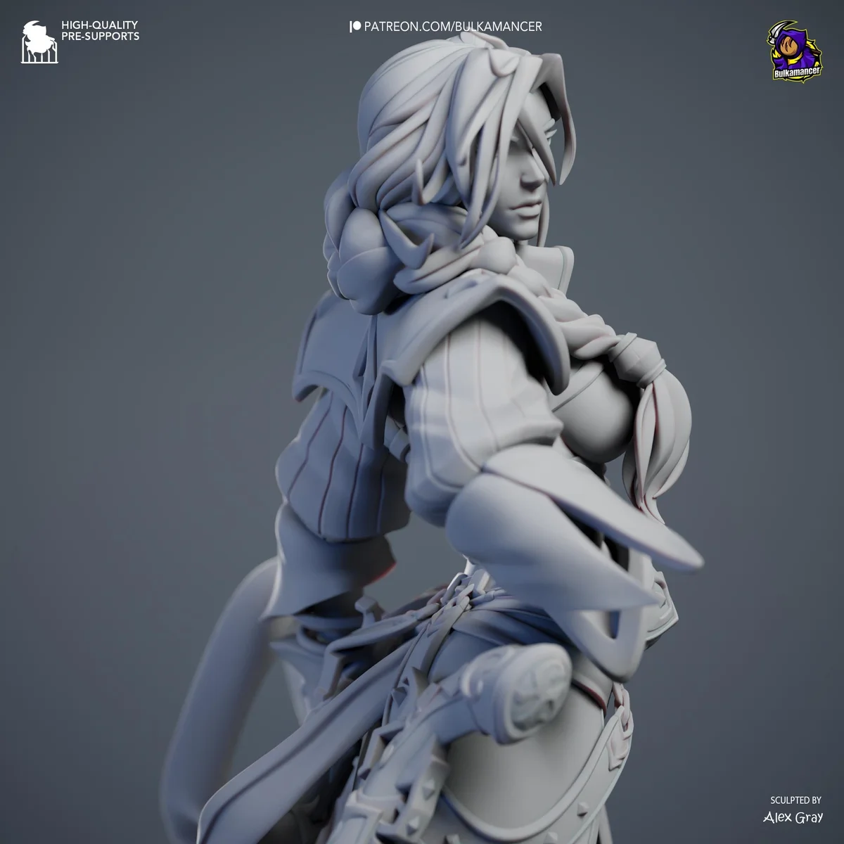Miss Fortune Sarah Bounty Hunter Bilgewater - League of Legends Unpainted Resin Figurine Kit - 1/8 Scale 278mm 10.9in - 3D Printed Statue — 5/10