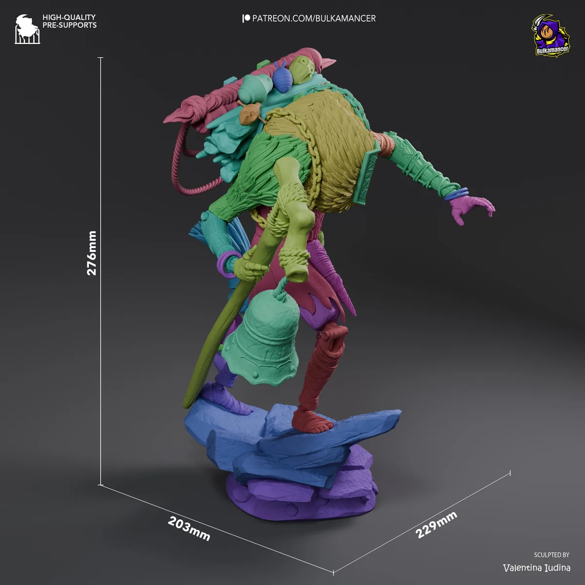 Monoco JRPG Companion - Clair Obscur Expedition 33 Unpainted Resin Figurine Kit - 1/8 Scale 276mm 10.9in - 3D Printed Statue Fan Art — 3/10
