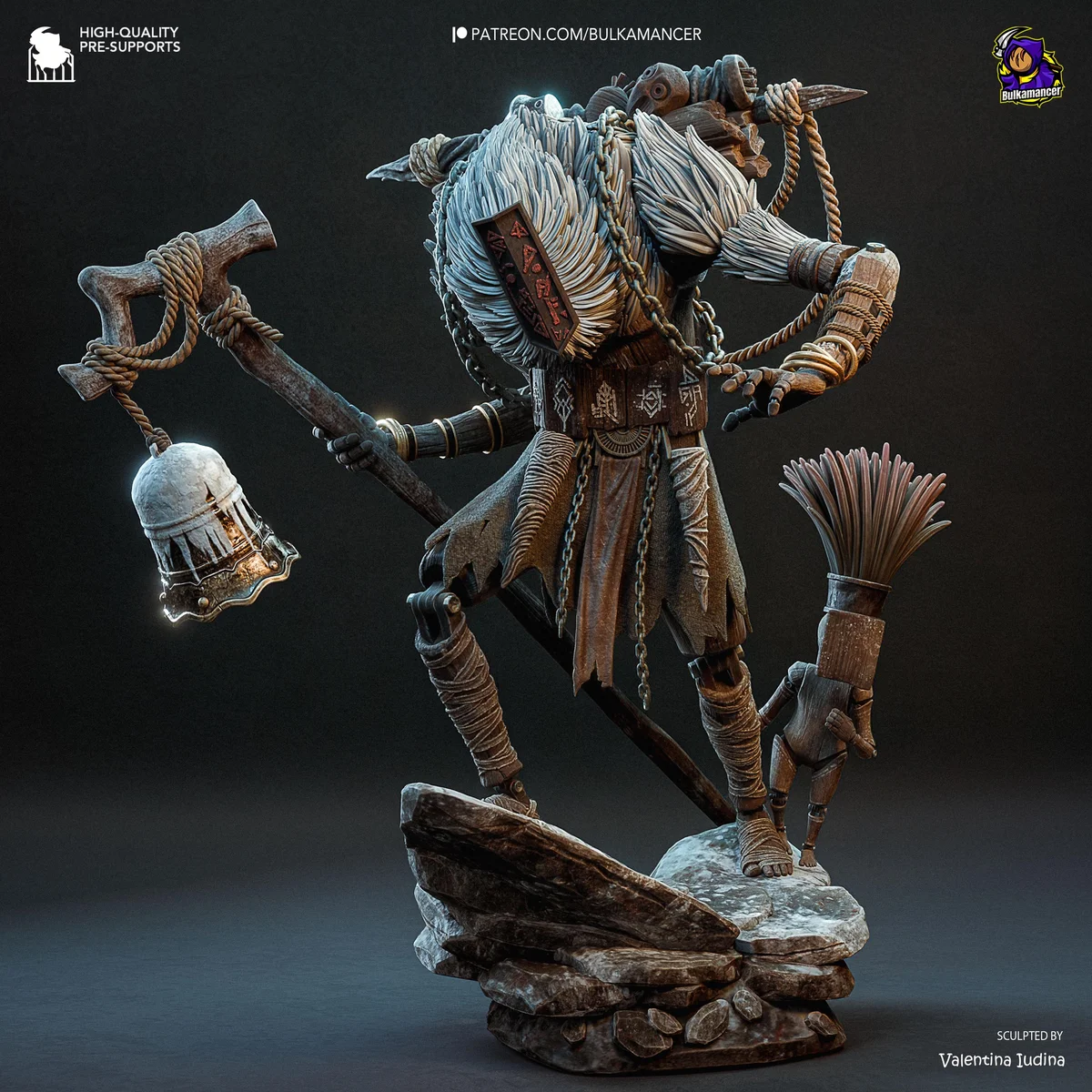 Monoco JRPG Companion - Clair Obscur Expedition 33 Unpainted Resin Figurine Kit - 1/8 Scale 276mm 10.9in - 3D Printed Statue Fan Art — 1/10