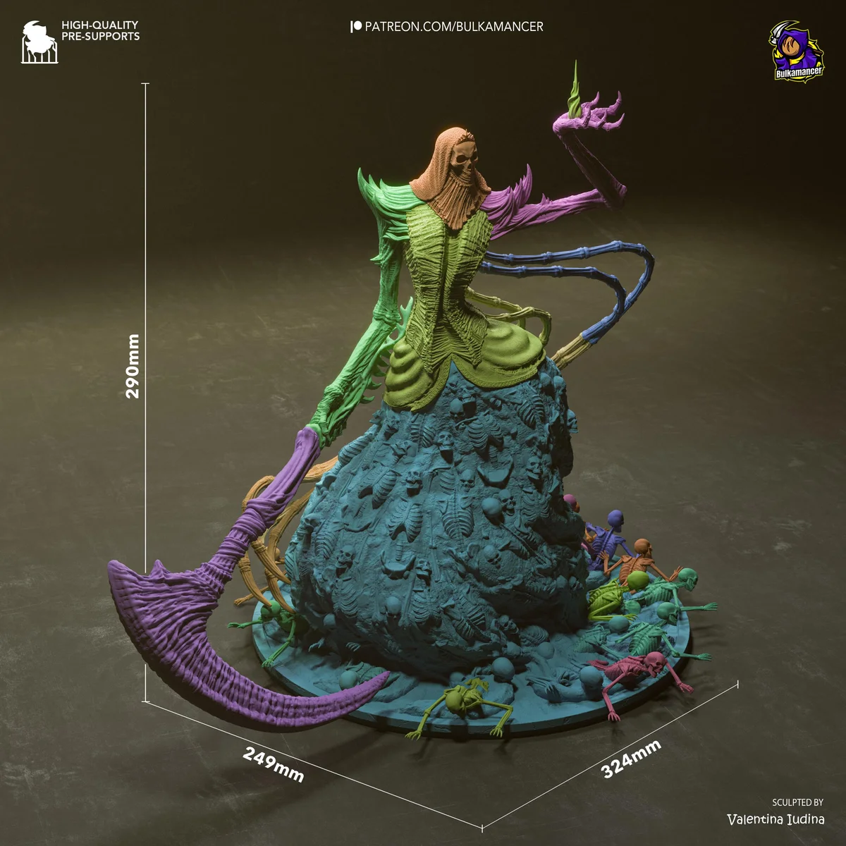 Nashandra Queen of Drangleic - Dark Souls 2 Unpainted Resin Figurine Kit - 1/16 Scale 290mm 11.4in - 3D Printed Statue Fan Art — 2/10