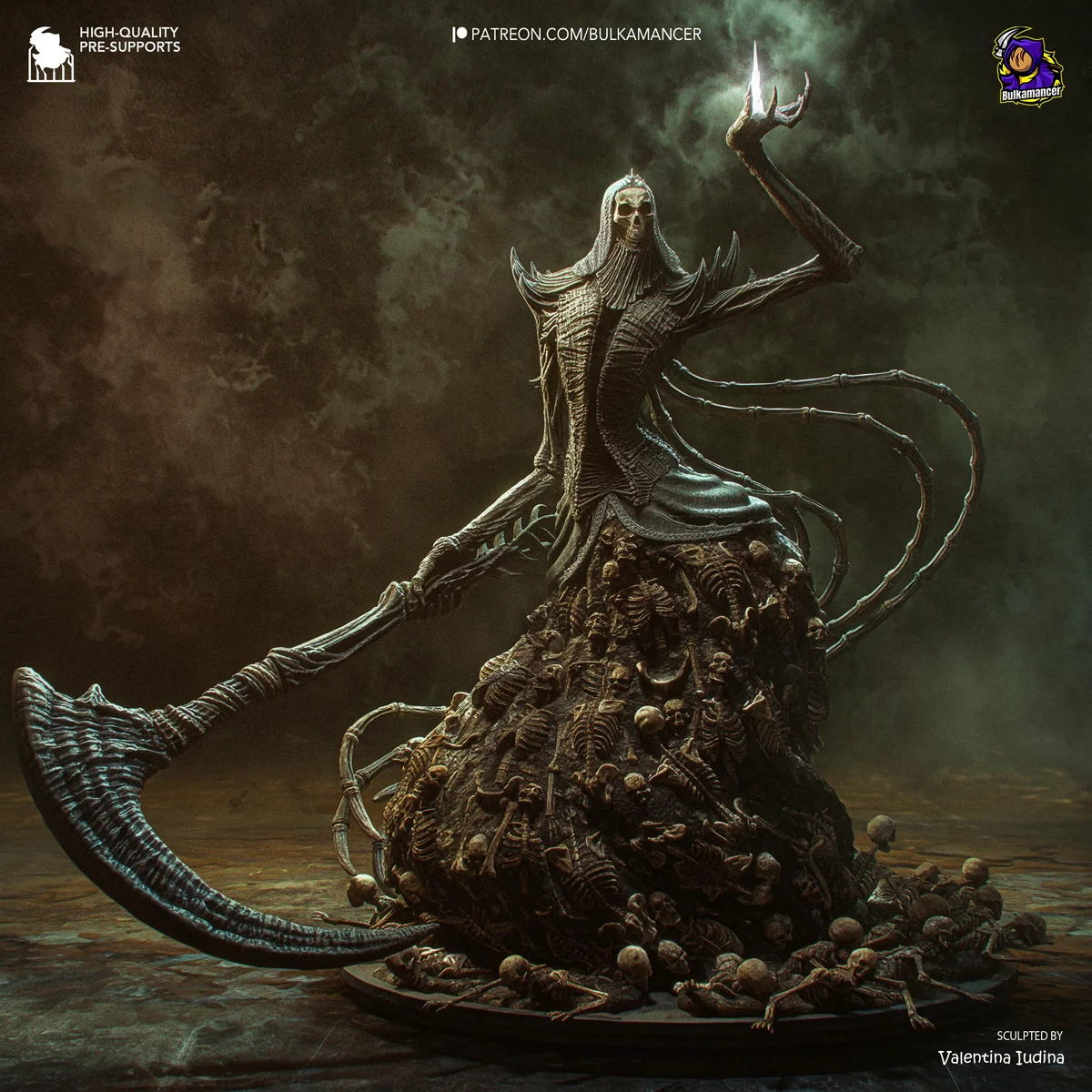 Nashandra Queen of Drangleic - Dark Souls 2 Unpainted Resin Figurine Kit - 1/16 Scale 290mm 11.4in - 3D Printed Statue Fan Art — 1/10