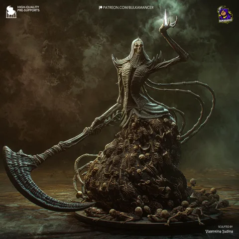 Nashandra Queen of Drangleic - Dark Souls 2 Unpainted Resin Figurine Kit - 1/16 Scale 290mm 11.4in - 3D Printed Statue Fan Art