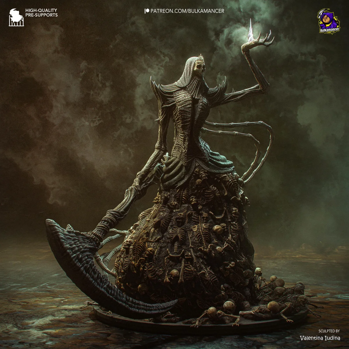 Nashandra Queen of Drangleic - Dark Souls 2 Unpainted Resin Figurine Kit - 1/16 Scale 290mm 11.4in - 3D Printed Statue Fan Art — 5/10