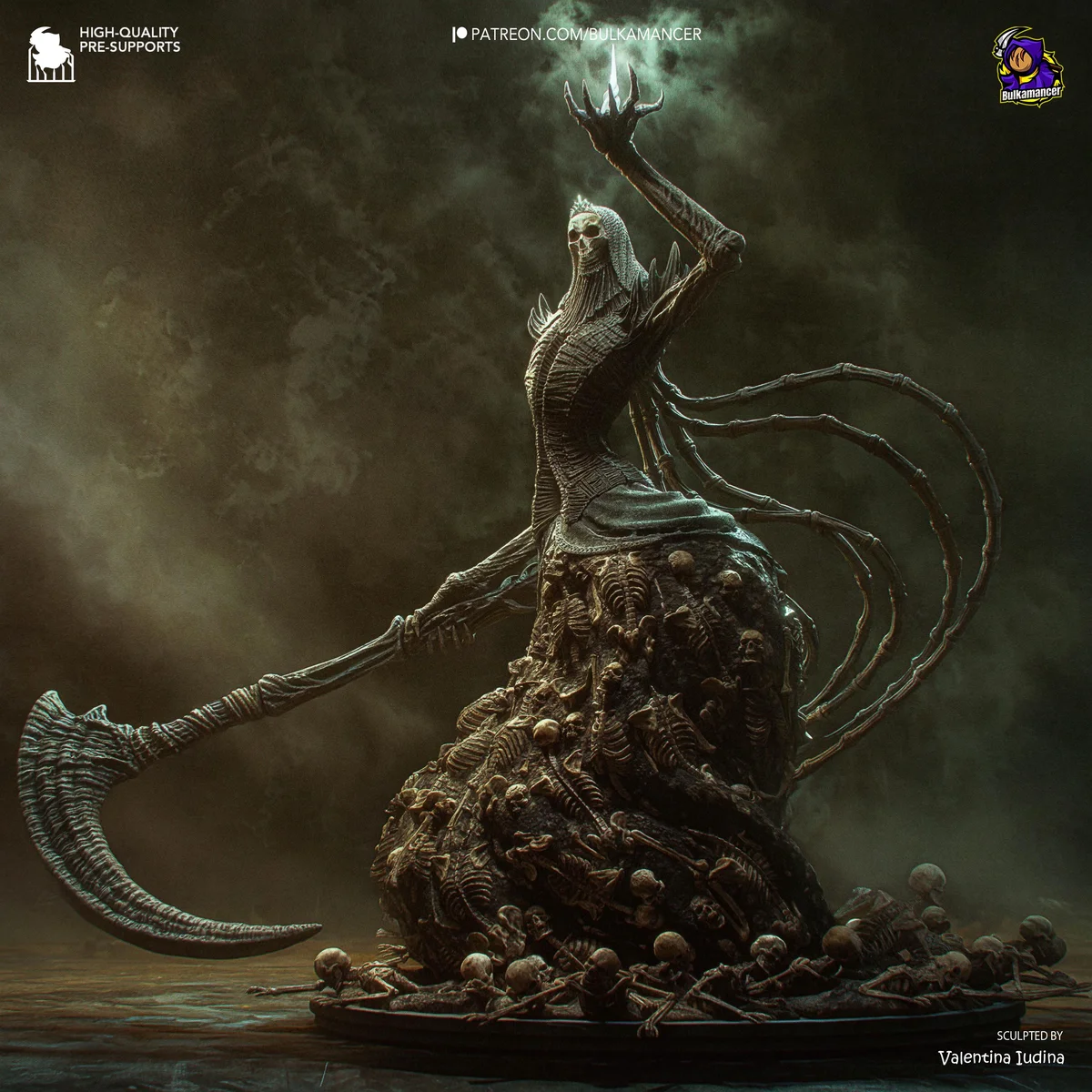 Nashandra Queen of Drangleic - Dark Souls 2 Unpainted Resin Figurine Kit - 1/16 Scale 290mm 11.4in - 3D Printed Statue Fan Art — 7/10