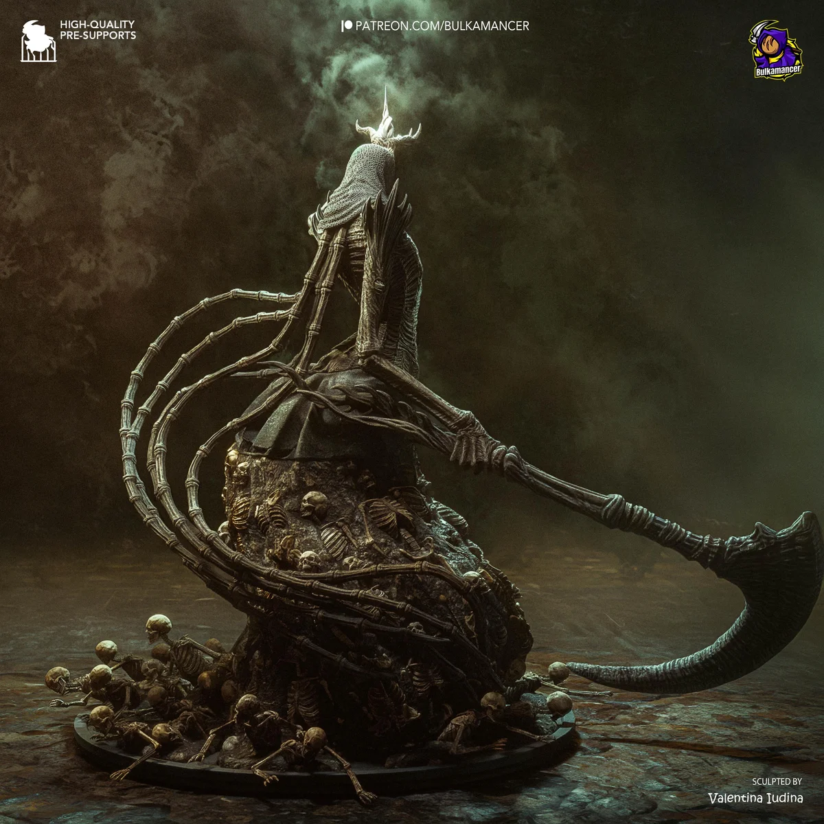 Nashandra Queen of Drangleic - Dark Souls 2 Unpainted Resin Figurine Kit - 1/16 Scale 290mm 11.4in - 3D Printed Statue Fan Art — 8/10
