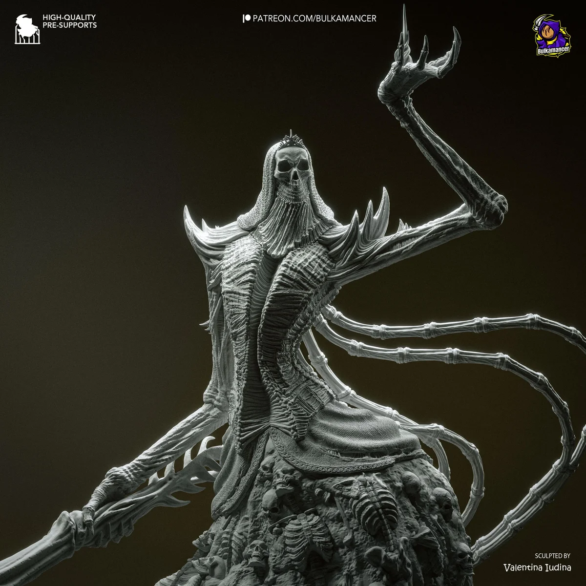 Nashandra Queen of Drangleic - Dark Souls 2 Unpainted Resin Figurine Kit - 1/16 Scale 290mm 11.4in - 3D Printed Statue Fan Art — 9/10