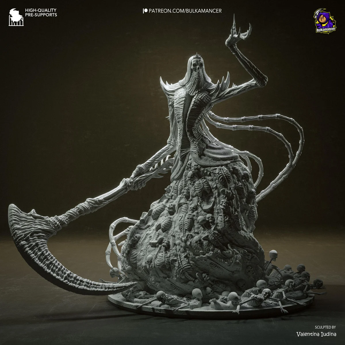 Nashandra Queen of Drangleic - Dark Souls 2 Unpainted Resin Figurine Kit - 1/16 Scale 290mm 11.4in - 3D Printed Statue Fan Art — 10/10