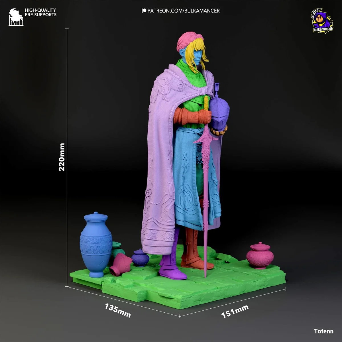 Needle Knight Leda Soulslike Boss - Elden Ring Shadow of the Erdtree Unpainted Resin Figurine Kit - 1/8 Scale 220mm 8.7in - Statue — 2/10