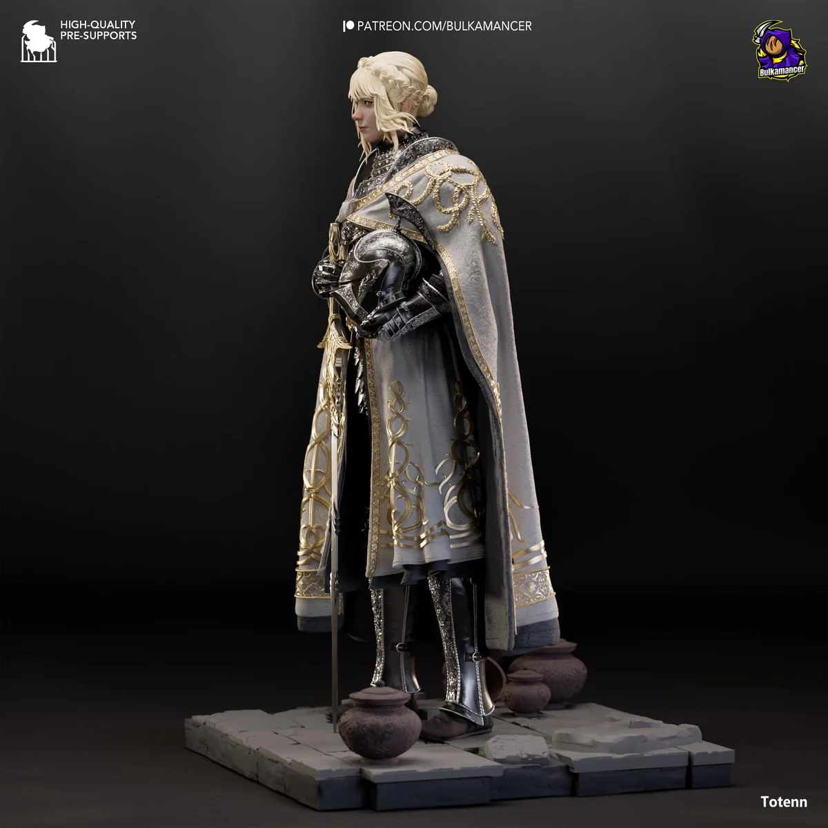 Needle Knight Leda Soulslike Boss - Elden Ring Shadow of the Erdtree Unpainted Resin Figurine Kit - 1/8 Scale 220mm 8.7in - Statue — 7/10