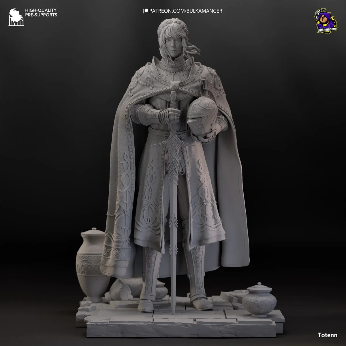 Needle Knight Leda Soulslike Boss - Elden Ring Shadow of the Erdtree Unpainted Resin Figurine Kit - 1/8 Scale 220mm 8.7in - Statue — 10/10
