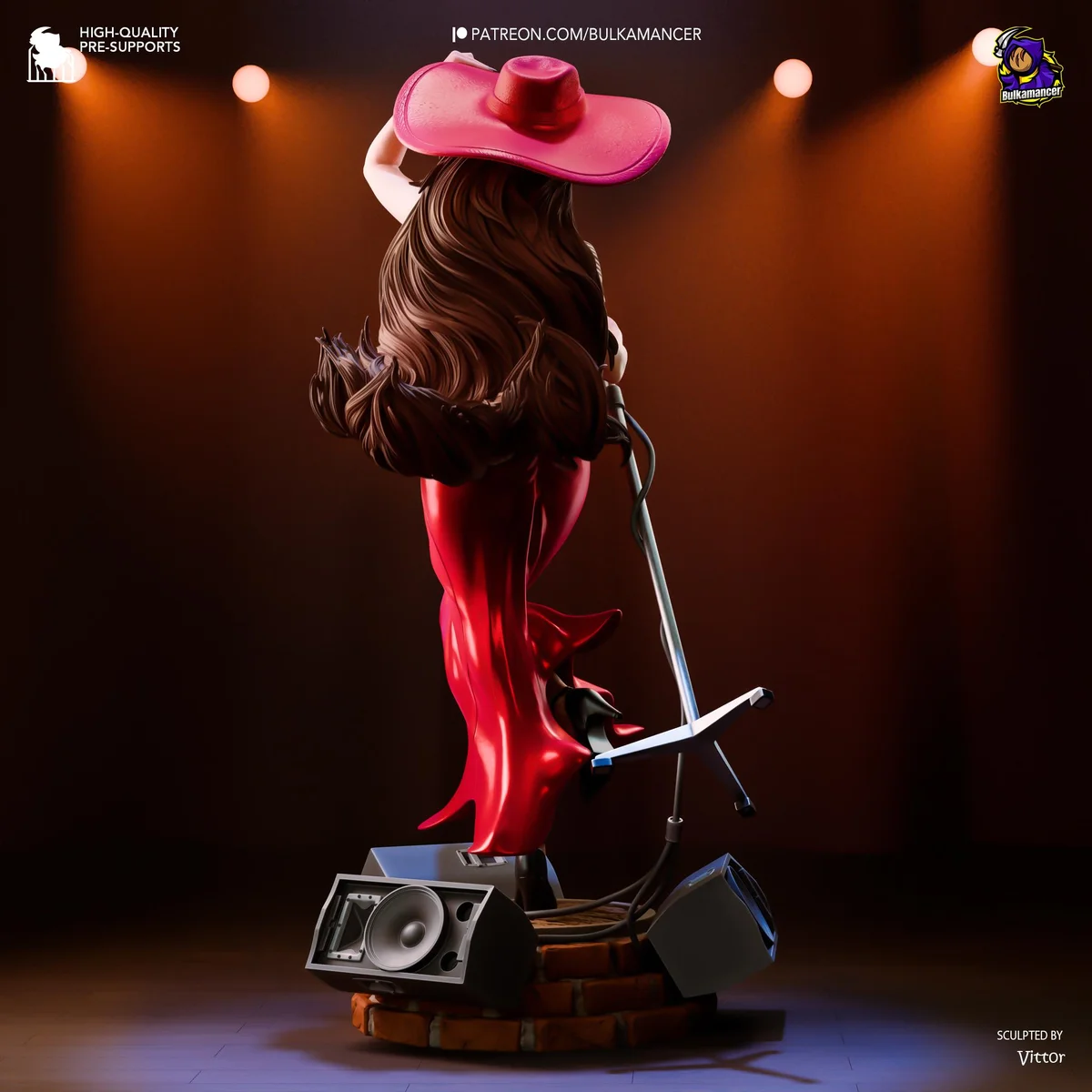 Pauline Mayor of New Donk City Singer Diva - Super Mario Odyssey Nintendo Unpainted Resin Figurine Kit - 1/8 Scale 250mm 9.8in - Statue — 6/10