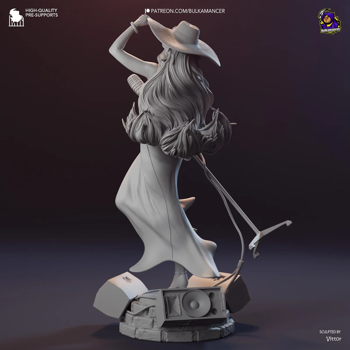 Pauline Mayor of New Donk City Singer Diva - Super Mario Odyssey Nintendo Unpainted Resin Figurine Kit - 1/8 Scale 250mm 9.8in - Statue — 7/10